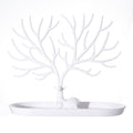 Jewelry stand and tray - White
