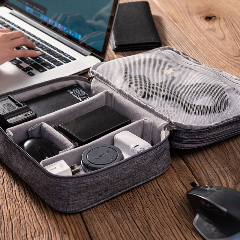 Electronics Organizer Travel Cable Organizer Bag Waterproof Portable