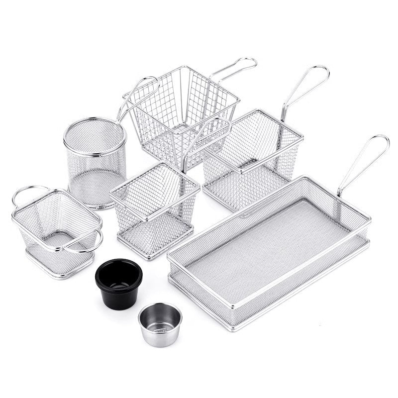 304 Stainless Steel Chips Basket Mini Frying Basket