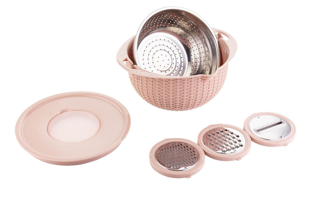 Kitchen Fruit Tray Removable Double Layer Fruit And Vegetable Basin Draining
