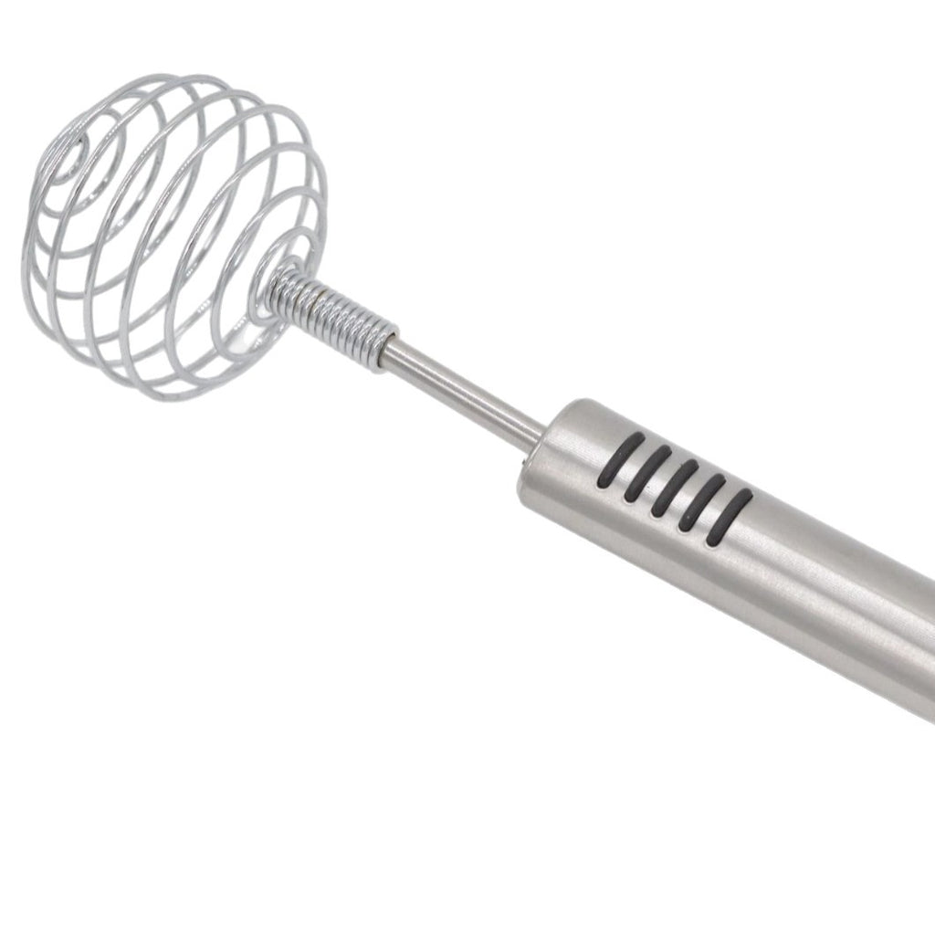 Wooden-Handled Kitchen Utensil Egg Beater Manual