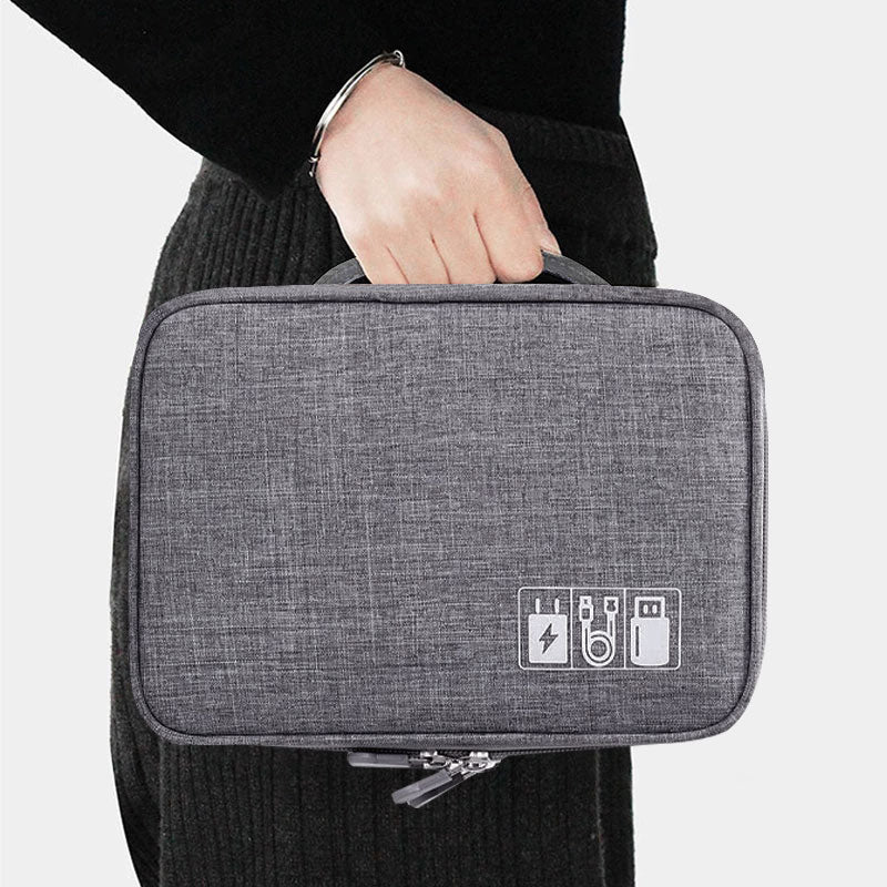 Electronics Organizer Travel Cable Organizer Bag Waterproof Portable