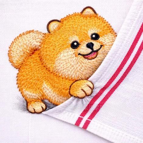 Kitchen Hand Towel Animal Embroidery