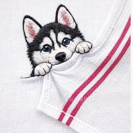 Kitchen Hand Towel Animal Embroidery