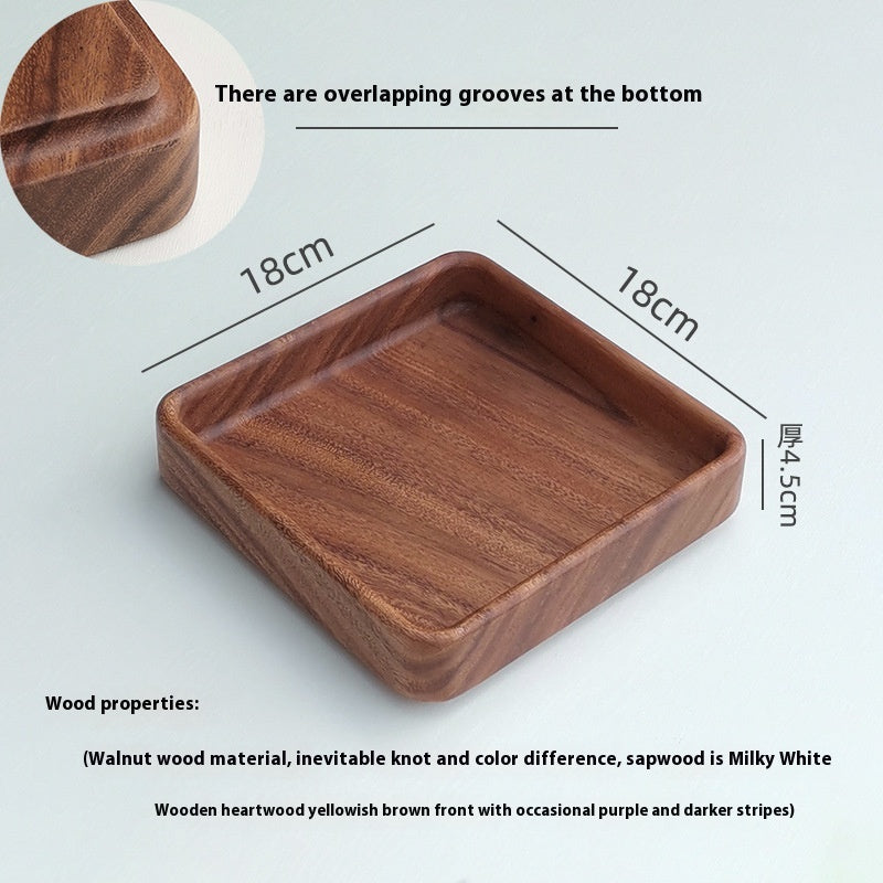 Household Fruit Plate Wooden Storage Tray