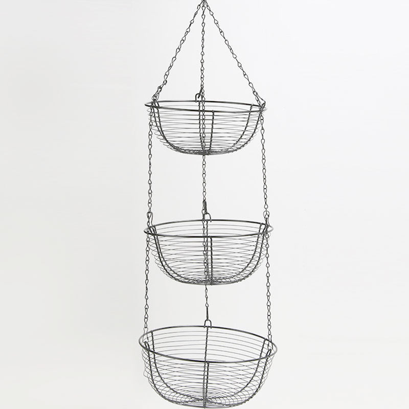 European Iron Fruit Basket Creative Three-Layer