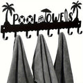 Wall-Mounted 8-Hook Towel Storage Rack