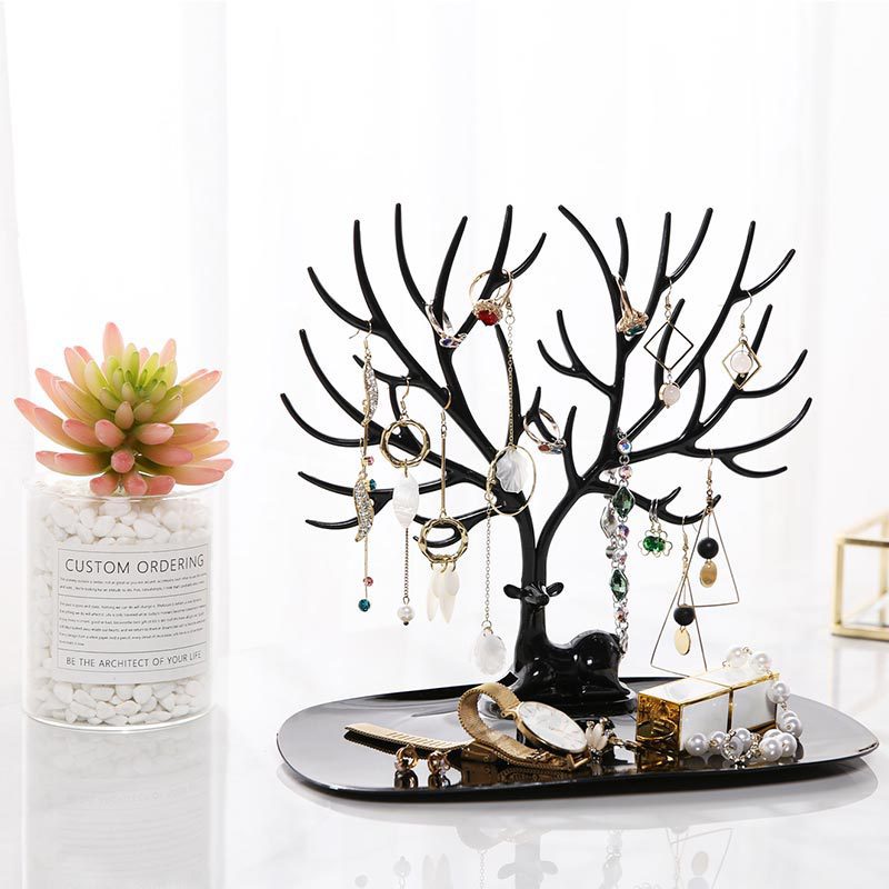 Deer Jewelry Display Stand Earrings Necklace Ring Jewelry Display Tray
