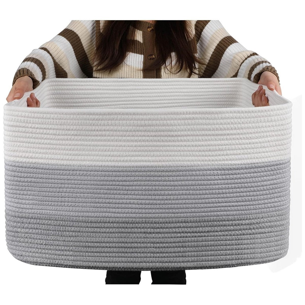 Cotton Rope Woven Storage Basket