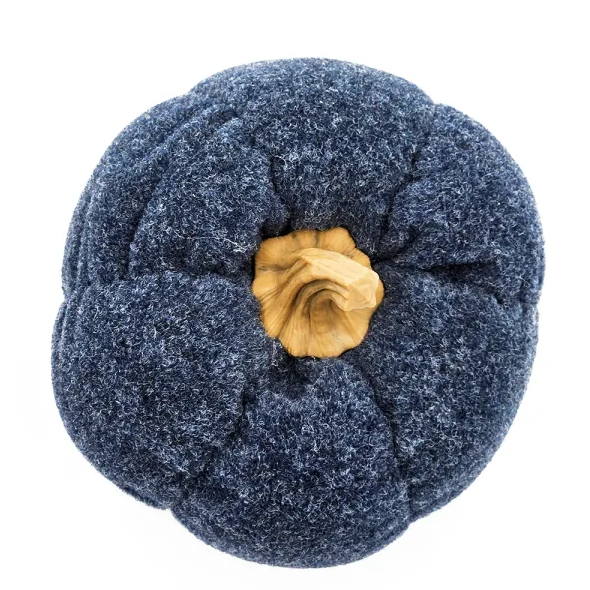Dark-blue decorative pumpkin detail 6