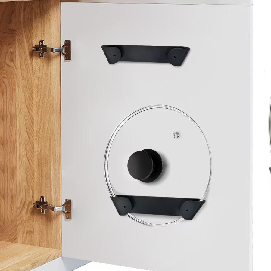 No-Trace Wall-Mounted Pot Lid Rack