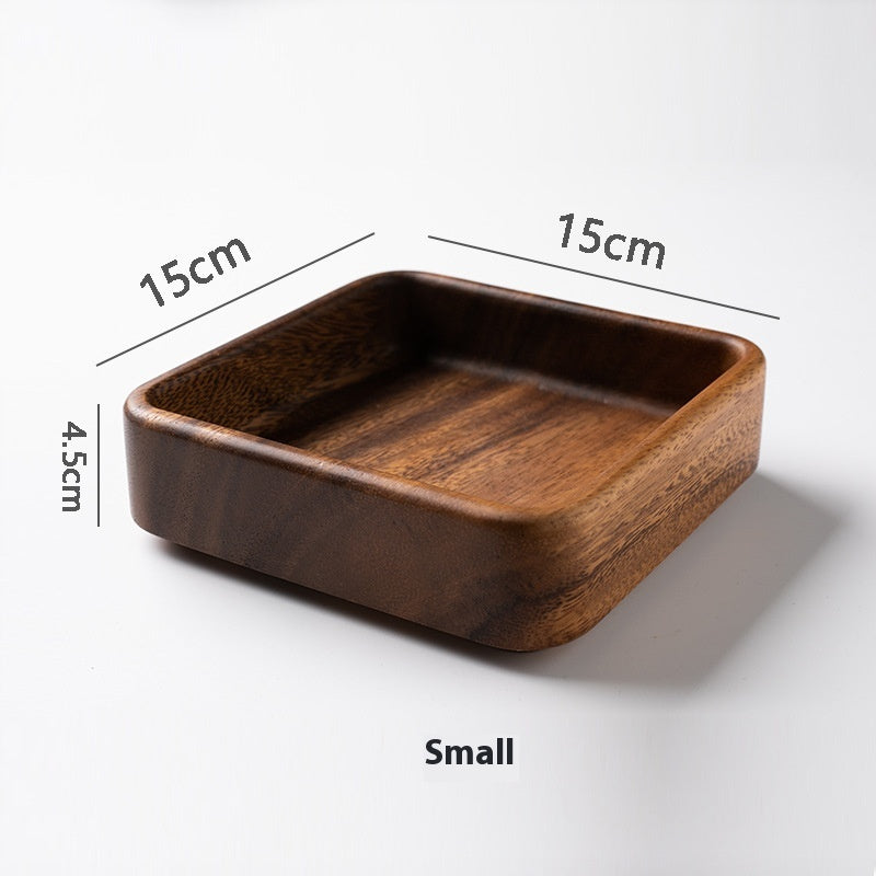 Household Fruit Plate Wooden Storage Tray