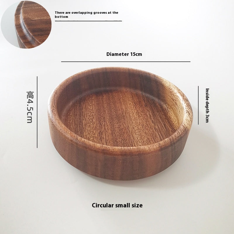 Household Fruit Plate Wooden Storage Tray