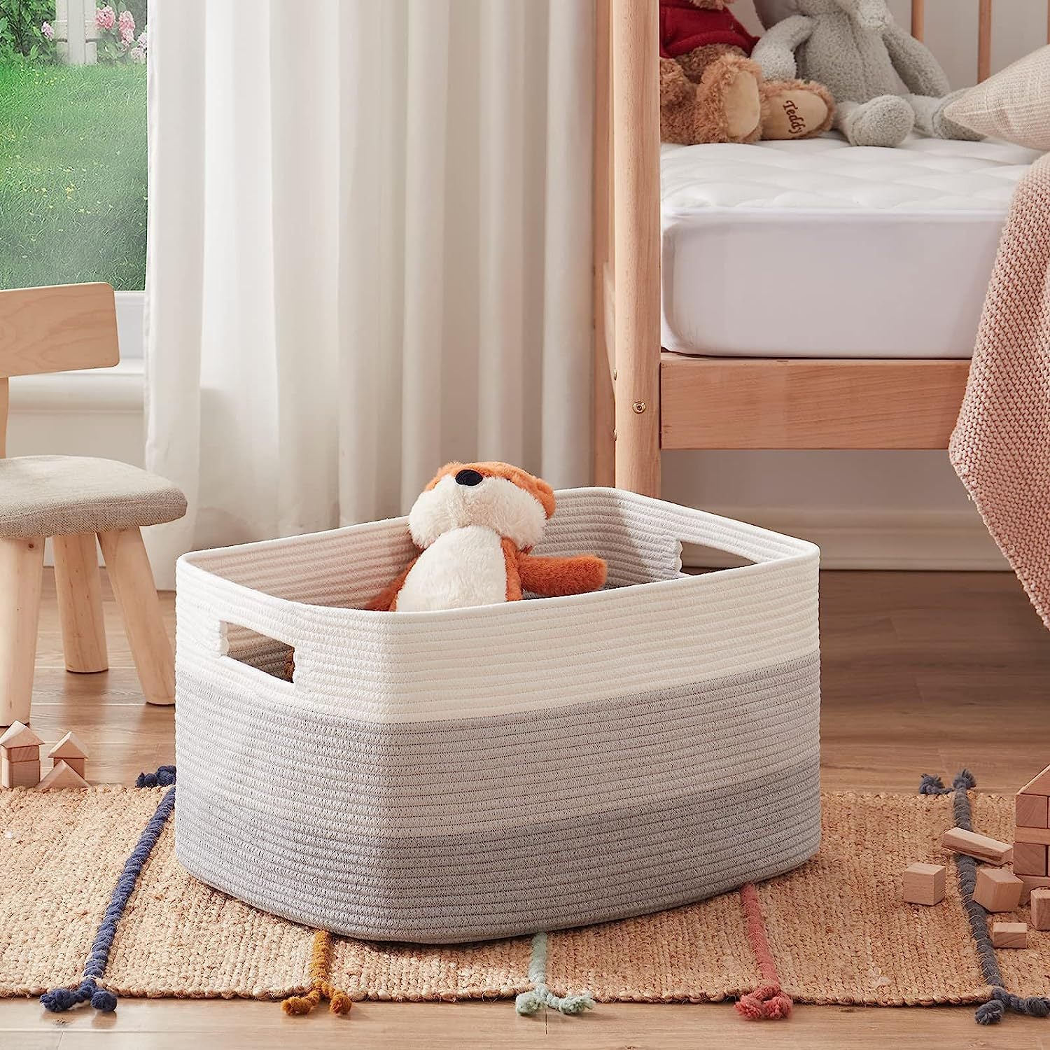 Cotton Rope Woven Storage Basket