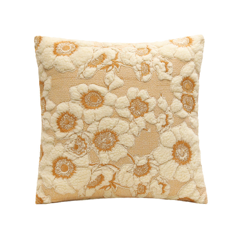 Square sunflower cushion cover, 45 x 45 cm; insert not included