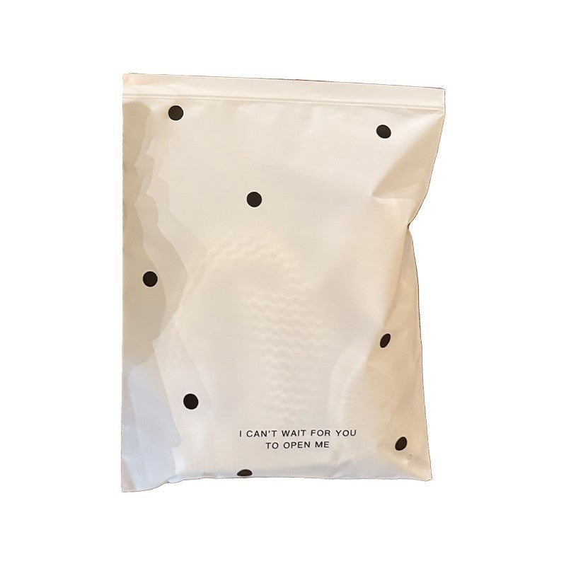 Frosted Zip-Lock Storage Bags For Clothing Storeswomens Apparel Underwear