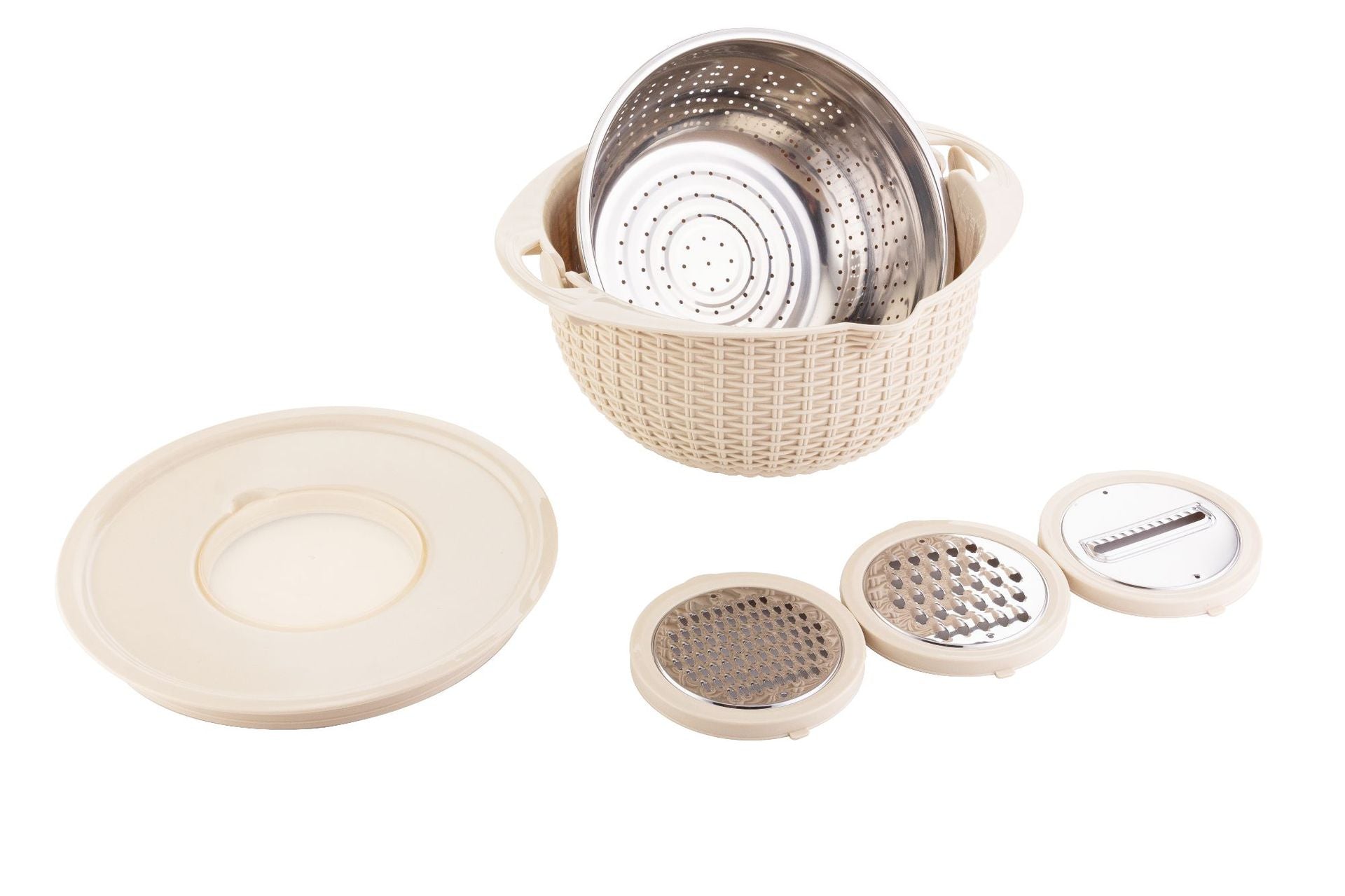 Kitchen Fruit Tray Removable Double Layer Fruit And Vegetable Basin Draining