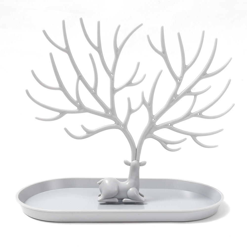Jewelry stand and tray - Gray