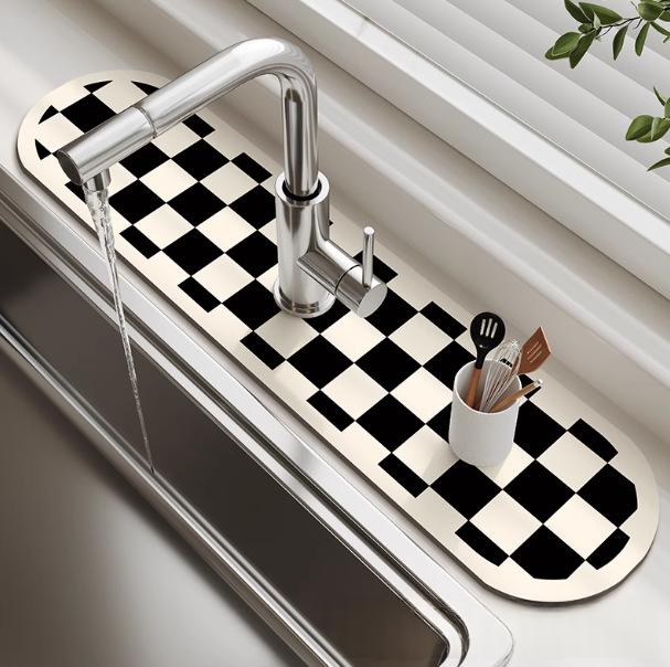 Non-slip Quick-drying Drain Mat For Kitchen And Bathroom Faucets