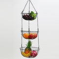 European Iron Fruit Basket Creative Three-Layer